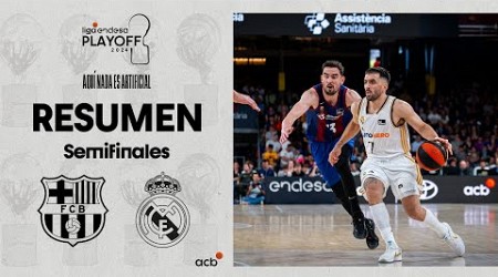 Barça - Real Madrid (92-95) RESUMEN | Playoff Liga Endesa 2024