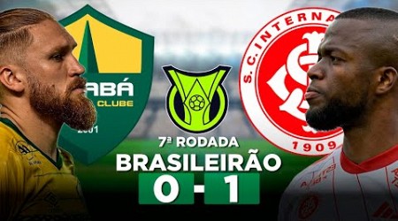 CUIABÁ 0 x 1 INTERNACIONAL Campeonato Brasileiro Série A 2024 7ª Rodada | Narração