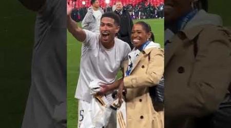 Jude Bellingham gives his shirt to his mum after winning the Champions League final ❤️