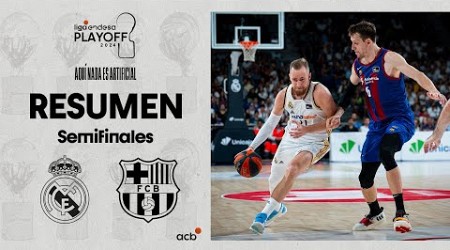 Real Madrid - Barça (104-98) RESUMEN | Playoff Liga Endesa 2024