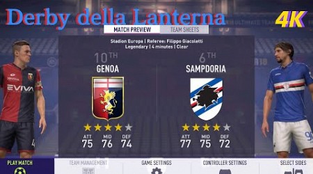 FIFA 18 Gameplay [PS5 4K] Derby della Lanterna-Genoa vs Sampdoria-SERIE A [EA SPORTS]