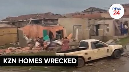 WATCH | Dundee residents in Newcastle, KZN walk through the wake of a level 4 weather warning