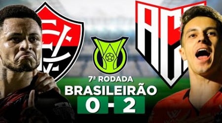 VITÓRIA 0 x 2 ATLÉTICO-GO Campeonato Brasileiro Série A 2024 7ª Rodada | Narração