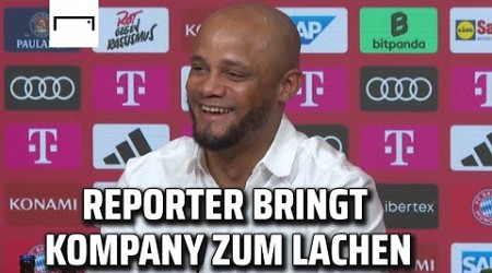 Deutschunterricht? Kompany scherzt mit Reporter 