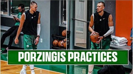 Kristaps Porzingis RETURNS to Celtics Practice (FULL HIGHLIGHTS)