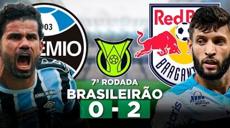 GRÊMIO 0 x 2 BRAGANTINO Campeonato Brasileiro Série A 2024 7ª Rodada | Narração