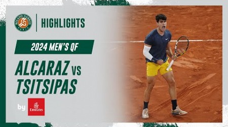 Alcaraz vs Tsitsipas Quarter-final Highlights | Roland-Garros 2024