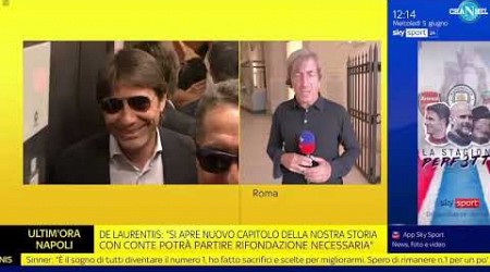 L&#39;annuncio di Conte nuovo allenatore del Napoli su Sky