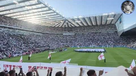 3 LIONS TV - ENGLAND FANS SING THE NATIONAL ANTHEM V BOSNIA &amp; STJAMES’ PARK #millwall #england