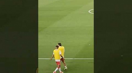 Luka Romero calentamiento en banda antes de salir a jugar!! Betis-Almería. 12-05-24