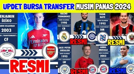 RESMI‼️UPDET BURSA TRANSFER MUSIM PANAS 2024/2025 - ARSENAL - INTER MILAN - BAYERN MUNCHEN -MAN CITY