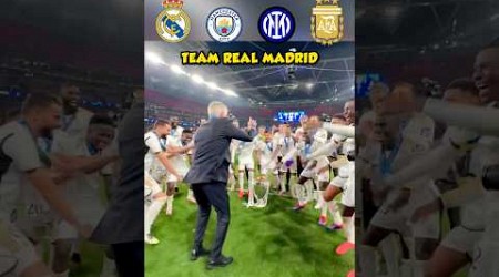 Real Madrid vs Man City vs Inter Milan vs Argentina - Trophy Celebration