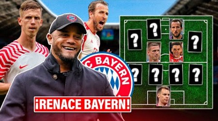 Así sería EL INCREÍBLE y BRUTAL 11 que armaría el BAYERN para KOMPANY ¡Con 4 FICHAJES TOP!