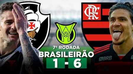 VASCO 1 x 6 FLAMENGO Campeonato Brasileiro Série A 2024 7ª Rodada | Narração