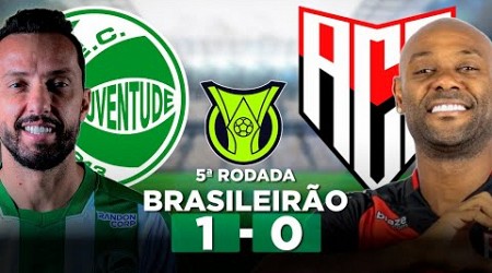 JUVENTUDE 1 x 0 ATLÉTICO-GO Campeonato Brasileiro Série A 2024 5ª Rodada | Narração