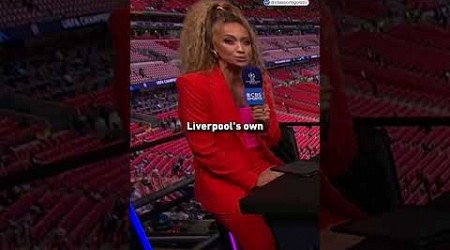 Kate Abdo showed Micah all the love on the intro for the #UCLFinal 