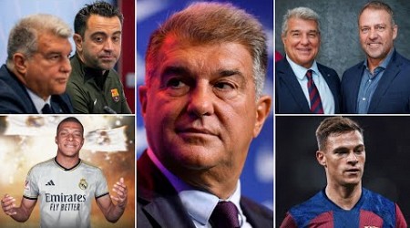 Joan Laporta SPEAKS on Xavi&#39;s sacking, Hansi Flick&#39;s arrival, new signings, Real Madrid &amp; Mbappe