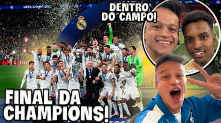 REAL MADRID CAMPEÃO DA CHAMPIONS E EU ENTREI DENTRO DO CAMPO!! Real Madrid x Borussia Dortmund