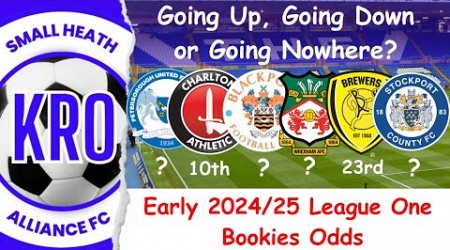 EFL League One 2024/25 Early Bookies Predictions - Where Will Each Team Finish? #74