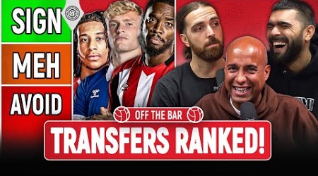 TIER LIST! Manchester United Transfer Targets RANKED! | Off The Bar