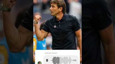 MESSAGGIO di CONTE ai tifosi del NAPOLI 