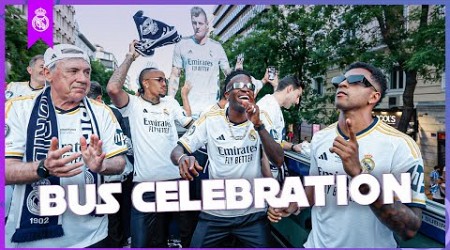 CHAMPIONS LEAGUE BUS CELEBRATIONS! | Real Madrid