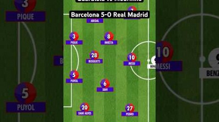 Barcelona 5-0 Real Madrid | Guardiola vs Mourinho #shorts