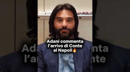 Il commento di Adani su Conte come nuovo allenatore del Napoli