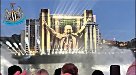 NEWCASTLE UNITED QUAYSIDE LIGHT DISPLAY! END OF SEASON! 2023/2024