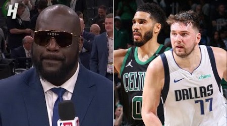 SHAQ &amp; NBA TV Crew reacts to Mavericks vs Celtics Game 2 Highlights