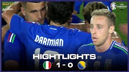 HIGHLIGHT! ITALY (1) vs (0) BOSNIA | ROAD TO EURO 2024