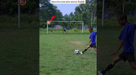 Messi free kick skills tutorial 