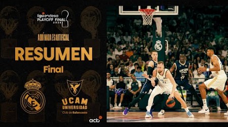 Real Madrid - UCAM Murcia (84-76) RESUMEN | Playoff Final Liga Endesa 2024