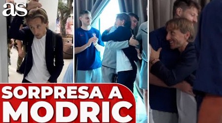 La sorpresa de CROACIA a LUKA MODRIC con el HIMNO de la CHAMPIONS LEAGUE con el REAL MADRID