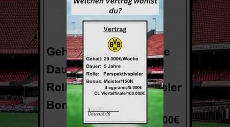 Welchen Vertrag wählst du? | Dortmund oder Leverkusen