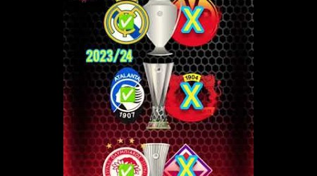 the Europe Champions this season 2023/24 #shorts #uefa #europe #ucl