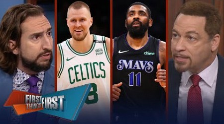 Celtics blowout Mavs in Gm 1: Porziņģis shines in return, Kyrie struggles | NBA | FIRST THINGS FIRST