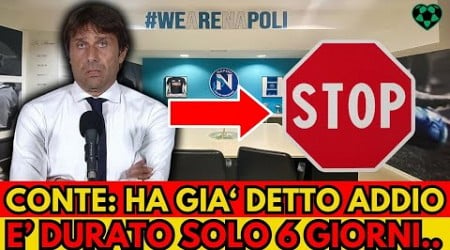 CONTE-NAPOLI: Record dimissioni! Dice addio dopo soli 6 giorni..