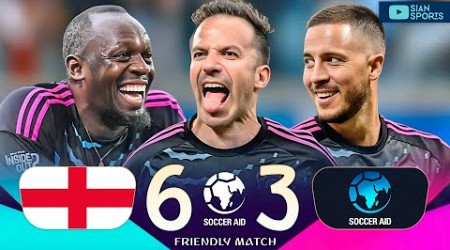 HAZARD, DEL PIERO, USAIN BOLT AND OTHER LEGENDS PUT A SHOW AT THE SOCCER AID 2024 BENEFICIAL MATCH