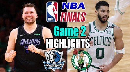 Boston Celtics vs Dallas Mavericks NBA Finals - Game 2 Highlights | Jayson Tatum Called Game 