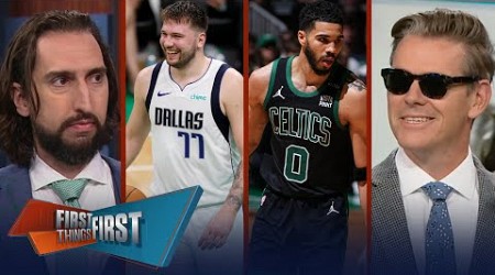 Celtics take Game 2, Mavs in panic mode &amp; Tatum or Brown BOS best player? | NBA | FIRST THINGS FIRST