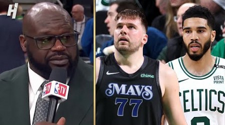 Shaq &amp; the NBA TV Crew Reacts to Celtics Game 1 Win vs Mavericks