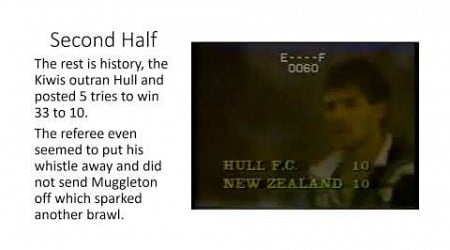 1985 Hull v NZ, 5 sent off