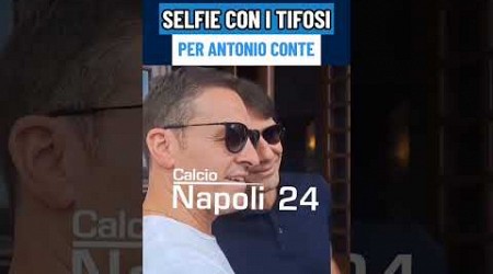 CONTE e il suo staff arrivano in hotel: che accoglienza dei tifosi del NAPOLI! 