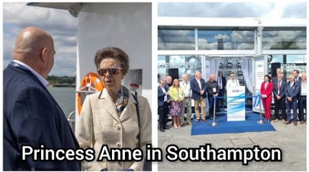 The Busy Princess Royal learns about the Marine Industry while in Southampton today