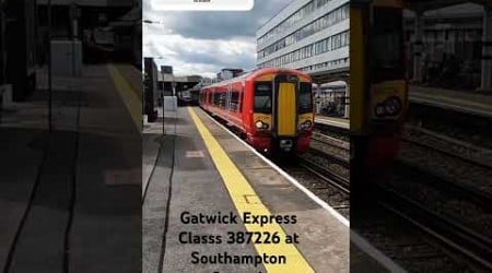 Gatwick Express livery at Southampton Central with a Southern service to Brighton