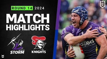 NRL 2024 | Storm v Knights | Match Highlights