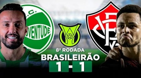 JUVENTUDE 1 x 1 VITÓRIA Campeonato Brasileiro Série A 2024 8ª Rodada | Narração