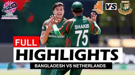 BANGLADESH VS NETHERLANDS FULL HIGHLIGHTS ICC T20 CRICKET WORLD CUP 2024 MATCH | BAN VS NED