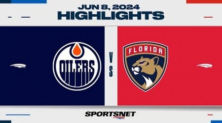 Stanley Cup Final Game 1 Highlights | Oilers vs. Panthers - June 8, 2024